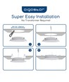 LED Downlight Pro, Indbygning Rund 9W - Varm Hvid 3000K, Mat Hvid, Plast, Ø145mm