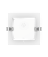 LED Downlight Pro, Indbygget Firkantet 9W - Varm Hvid 3000K, Mat Hvid, Plast, 145mm