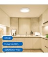 LED Downlight Pro Rund 6W - Varm Hvid 3000K, Mat Hvid, Plastik