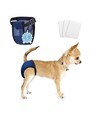Beskyttelsesbukser / ble / bind til hunde - Mørkeblå, Str. S (L24-31 cm)