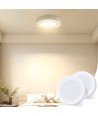 LED Downlight Pro Rund 6W - Varm Hvid 3000K, Mat Hvid, Plastik