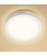 LED Downlight Pro Rund 6W - Varm Hvid 3000K, Mat Hvid, Plastik