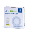 LED Downlight Pro Rund 6W - Varm Hvid 3000K, Mat Hvid, Plastik