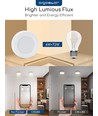 LED Downlight Pro Rund 6W - Naturlig Hvid 4000K, Mat Hvid, Plast