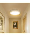 LED Downlight Pro, Påbygning Rund 12W - Varm Hvid 3000K, Mat Hvid, Plast