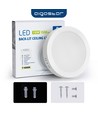 LED Downlight Pro, Overflademonteret Rund 18W - Naturligt Hvid 4000K, Mat Hvid, Plast