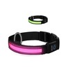 LED Hundehalsbånd USB-Genopladeligt - W2,5 x L51-61cm (L) - Pink