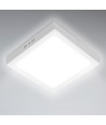 LED E6 Bagbelyst Kvadrat Indbygningsspot 18W 6500K / Overflademontage