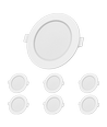 LED Indbygningsspot, 6W 6500K - Hul mål: 95-100mm 6 stk.
