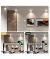 LED Indbygningsspot, 9W 4000K - Hul mål: 118-128mm 6 stk