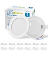 LED Indbygningsspots, 9W, 6500K - Hul mål: 118 -128mm 6 stk.