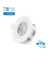 LED E6 Indbygningsspot, 7W, 6500K, Justerbar Vinkel, Ø70-75mm