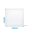 LED E5 Bagbelyst LED Panel 40W CCT Hvid (620x620x27mm)