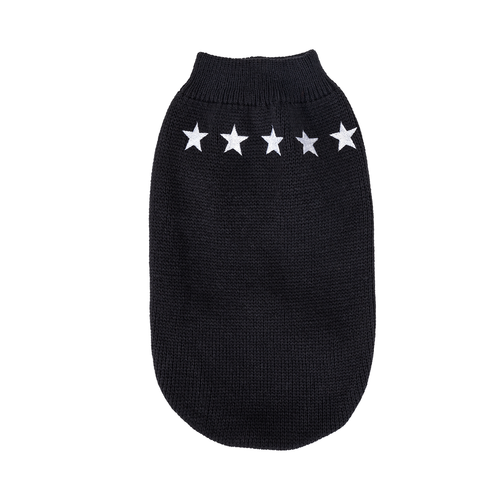Stjerne Sweater - Mørkeblå/Hvid/Mørkegrå, Størrelser L/XL/XXL
