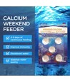 Calcium Weekend Foderautomat Tabletter D2CM - 3g/stk, 5 stk/sæt, Hvid