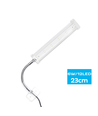 Hvidt LED Akvarielampe 6W med 12 Perler - Klemme & Skifter, 21-31cm