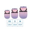Bomuldsjakke i Blå, Pink & Lilla - Størrelser: XS (20cm), S (25cm), M (30cm)