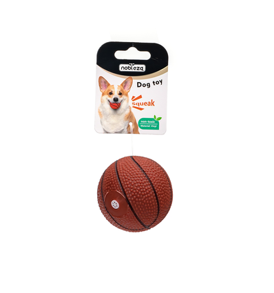 Nobleza Exclusive - Basketball Hundelegetøj, Ø7.5 cm, Brun