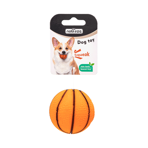 Nobleza Eksklusiv Hundelegetøj Basketball S - Ø6.5cm, Orange
