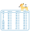Kontrastfarvet Bomuld Hundesweater - Orange/Grøn/Lilla, Størrelser: XS (20cm) / S (25cm) / M (30cm)