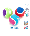 Højelasticitet Tennisbold - D4.45cm, sæt med 3 stk.