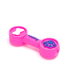 Vinyl Dumbbell med Hundepoteaftryk - 15,2 x 5,2 cm - Pink/Lyseblå/Lys Lilla