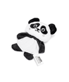 Panda Plysbamse Kattelegetøj med Lyd - Sort/Hvid, 15x10x3 cm