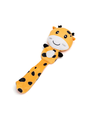 Giraf Lydende Plys Kattelegetøj med Catnip, Gul - 22x7x2 cm