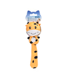 Giraf Lydende Plys Kattelegetøj med Catnip, Gul - 22x7x2 cm