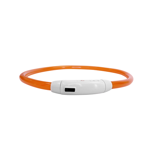 LED Tre-Tilstand PVC Halsbånd L70,8cm D1,5cm - Rød/Grøn/Orange