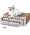 Katte Kradselegetøj 3-i-1 med Kattemynte - Brun, L43 x W24 x H15 cm