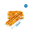 Kylling- & Torsk Rullede Chips - L: 10 cm, Hvid/Orange