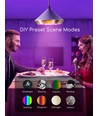 WiFi Smart LED-pære A60, Stor Spredning, E27, 9W, RGB+CCT, 6 stk