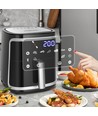 Smart Air Fryer Dual-Pot 1900W 7L - Black/Silver WB Cube Smart