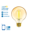 WB Smart LED Filament pære G95 E27 6W CCT / Amber