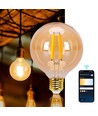 WB Smart LED Filament pære G95 E27 6W CCT / Amber