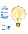 WB Smart LED Filament pære G95 E27 6W CCT / Amber