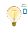 WB Smart LED Filament pære G95 E27 6W CCT / Amber