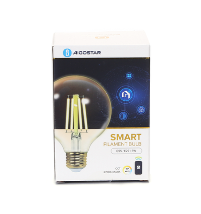 WB Smart LED Filament pære G95 E27 6W CCT / Amber