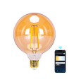 WB Smart LED-Filament pære G125 - E27 6W CCT/Amber