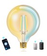 WB Smart LED-Filament pære G125 - E27 6W CCT/Amber