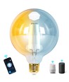 WB Smart LED-Filament pære G125 - E27 6W CCT/Amber