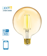 WB Smart LED-Filament pære G125 - E27 6W CCT/Amber