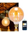 WB Smart LED-Filament pære G125 - E27 6W CCT/Amber