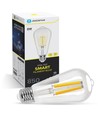 Smart LED Filament pære ST64 - E27 6W CCT/Klar - WB