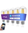 Smart LED Filament pære ST64 - E27 6W CCT/Klar - WB