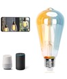 Smart LED Filament pære ST64 - WB 6W E27 CCT/Amber