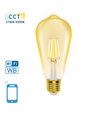 Smart LED Filament pære ST64 - WB 6W E27 CCT/Amber