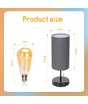 Smart LED Filament pære ST64 - WB 6W E27 CCT/Amber