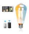 Smart LED Filament pære ST64 - WB 6W E27 CCT/Amber